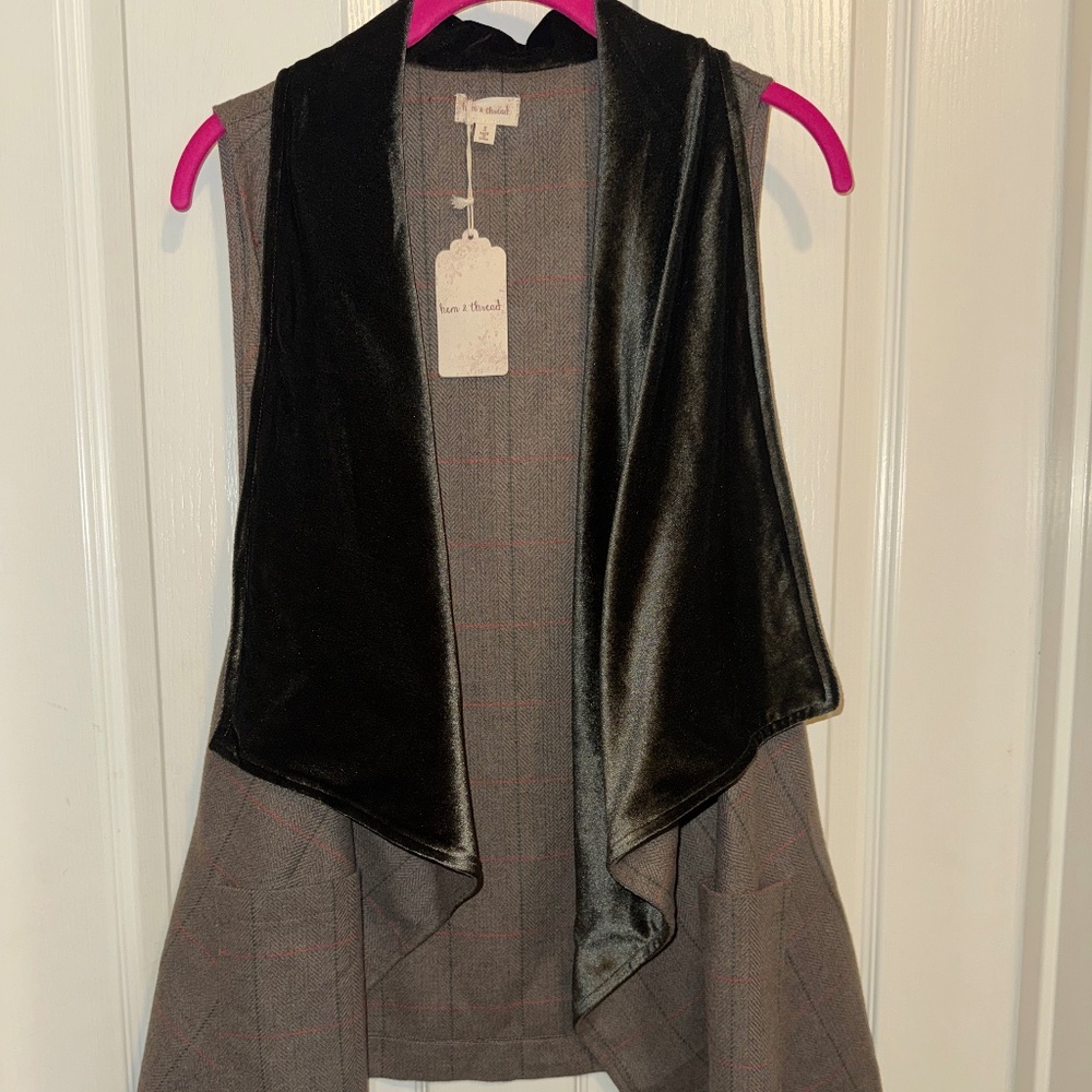 Long Vest with Velvet Lining